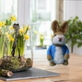 thumbnail image 4 of Penkiiy Handmade Easter Needle Wool Felt Bunny Easter Ornament Rabbit Gift Party Home Decor, 4 of 6