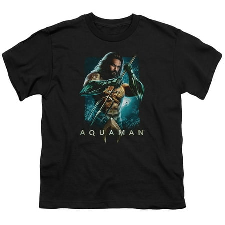 Aquaman Movie Trident S/S Youth 18/1 T-Shirt Black