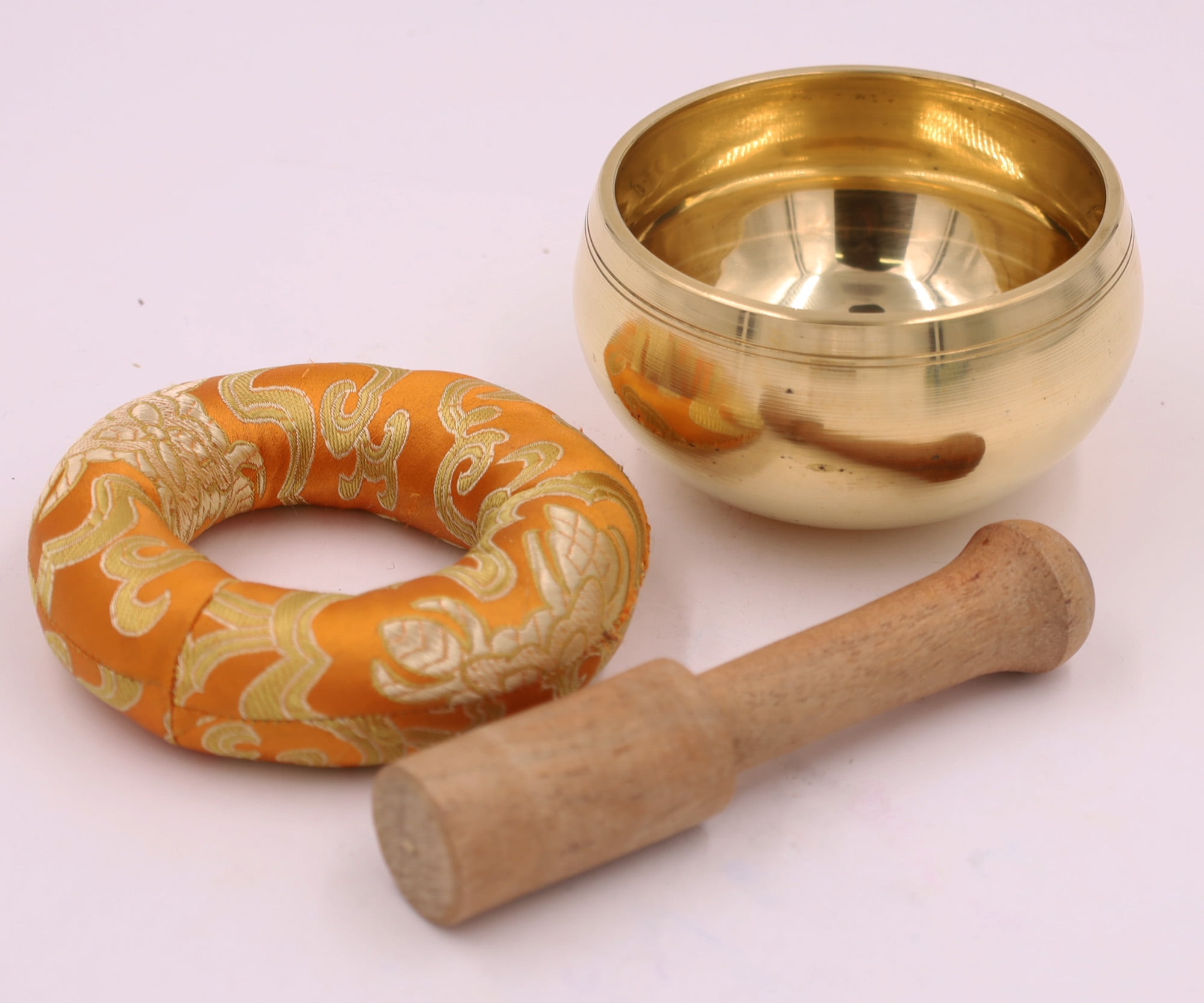 Tibetan Meditation Ring Gong Singing Bowl With Mallet - Walmart.com