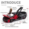 thumbnail image 3 of 1:24 Lamborghini Revuelto Supercar Alloy Metal Diecast Car Model Sound & Light Collection Hobbies Decorative Trendy Ornament Boy, 3 of 7