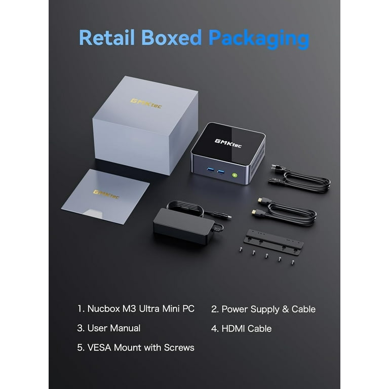GMKtec Mini Gaming PC, Intel Core i7 12700H(up to 4.7GHz) , 32GB