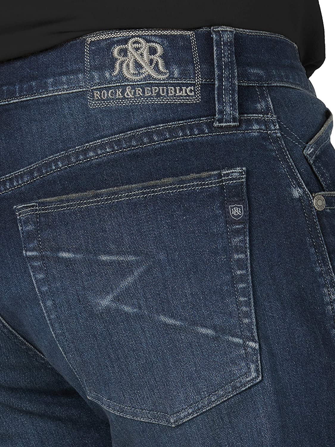 Rock & Republic Men's Relaxed Straight Leg Jean with Ultra Comfort Denim
