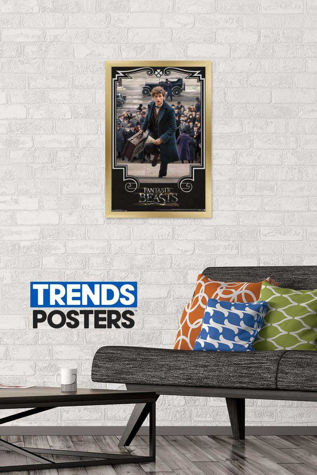 Fantastic Beasts And Where To Find Them - Newt Steps Wall Poster, 14.725" x 22.375", Framed