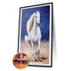 thumbnail image 1 of Cuadros Decorativos 5D DIY diamante pintura caballo blanco completo redondo taladro mosaico Rhinestone imagen JShteea Nuevos Originales, 1 of 9