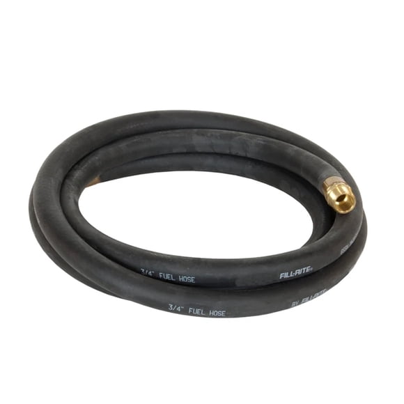 Fill-Rite FRH07512 3/4 Inch x 12 Foot Neoprene Fuel Transfer Hose with Male Ends
