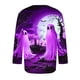 thumbnail image 3 of Camisas de Manga Larga para Hombres Imprimir Blusa de Manga Corta de Cuello Redondo, Camisas de Lino para Hombres, 3 of 4
