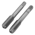 thumbnail image 2 of Straight Flute Tap, Compact High Hardness High Speed Steel 2pcs Thread Tapping Tool Wear   For Aluminum For Wood For Copper, 2 of 8