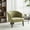 Light Green, variant on Christopher Knight Home Transitional Accent Chair with Curved Backrest, Solid Wood Base, Beige