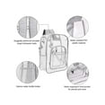 thumbnail image 5 of Deago Clear Backpack Heavy Duty PVC Transparent See Through Large Capacity Bookbag for College Work Travel Security, Black, 5 of 9