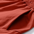 thumbnail image 5 of COSFO Casual Men Shorts Cargo Work Red Shorts with Pockets Stretch Relaxed Fit Drawstring Elastic Waist Shorts, 5 of 9