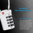 thumbnail image 2 of HEIBIN Luggage Locks , [Newest Version] [2 Pack] 4 Digit Combination Travel 14cm Flexible Cable Combination Padlock for Suitcase, Luggage Bag, etc. (Money ), 2 of 5