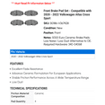 thumbnail image 2 of Front Brake Pad Set - Compatible with 2020 - 2022 Volkswagen Atlas Cross Sport - Dynamic Friction, 2 of 2