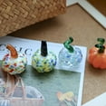 thumbnail image 6 of Set of 9 Hand-Blown Glass Pumpkin Figurines - Mini Fall Decorations for Halloween & Thanksgiving, Elegant Table Centerpiece for Harvest Home Decor, 6 of 8