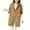 Khaki, variant on Mrat Women's Classic Long Jacket Plus Size Loose Long Sleeve Zip Mid-Long Outerwear Hooded Trench Coats with Pockets Rain Jacket Lady Insulated S-18 Pink-a 4XL