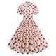 thumbnail image 1 of WILLBEST Vestidos Largos Casuales para Mujer Vestido Casual de Mujer, Manga Corta, Cuello de Lunares, Diario, Vacaciones, Primavera, Verano, Otoño, Básico, Cómodo, Fluido, Atuendo Femenino Mediana​​, 1 of 4