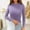 Purple, variant on Amidoa Long Sleeve Sweaters for Women Slim Green Lightweight Workout Solid Casual Sweaters Women's Cardigans/Sweaters L