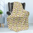 thumbnail image 4 of Ice Cream Soft Flannel Fleece Throw Blanket, Yummy Cupcakes Chocolate Party with Cherry Cones Fruit Kids Nursery Theme, Cozy Plush for Indoor and Outdoor Use, 50" x 60", Multicolor, by Ambesonne, 4 of 5