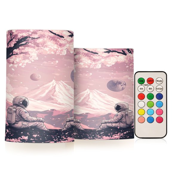 BZSMCE Flameless Candles LED Lights Midjourney_ffyy3_a_vector_illustration_of_two_astronauts_sitting_under_che_45d81f4f-df8c-4e67-9301-4 Creativity Battery Candles