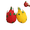 Dragon Fruit, variant on chaungfeng Imitation Watermelon Stress Balls, Fidget Balls (1PCS) Sensory Squeeze Balls, Fruit Party Favors, Stress Relief Gifts Easter Basket Stuffers - Green