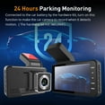 Dash Cam 4" 1080P HD Car Driving Recorder Dual Lens Front and Rear