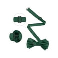 thumbnail image 4 of INSPIRE CHIC Men's Pre-tied Bow Ties Double Layered Adjustable Solid Color Bow Tie Green, 4 of 4