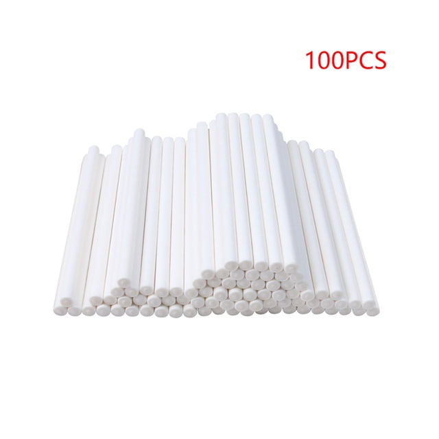 Toystoory 100 piezas de palitos de papel de caramelo, varillas de Chocolate portátiles, Kit surtido, poste de azúcar, fabricación de postres, accesorio Herramientas y accesorios para hornear 15cm Toystoory HA3265-02B