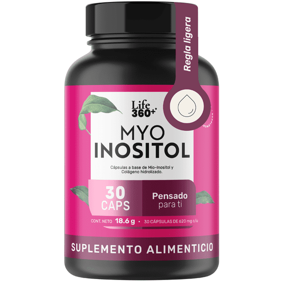 INOSITOL Life360+ 30 Cápsulas Suplemento Alimenticio con Colágeno Hidrolizado