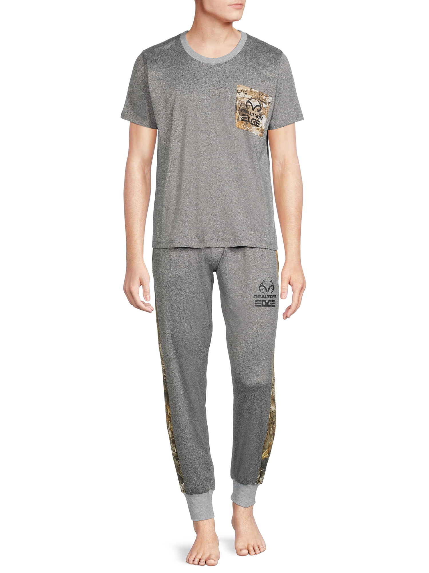 Realtree Men’s Super Soft Lounge Joggers Set, 2-Piece