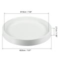 thumbnail image 2 of Unique Bargains Round Ceramic Plant Saucer Flower Drip Tray for Gardening White 7.87", 2 of 5