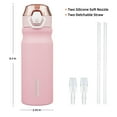 thumbnail image 7 of BJPKPK Water Bottle With Straw 18oz Insulated Water Bottles Reusable Stainless Steel Metal Thermos With Leak Proof Lockable Lid And Carry Handle,Light Pink, 7 of 7
