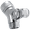 Chrome, variant on Delta Pin Mount Swivel Connector for Hand Shower in White U4002-WH-PK