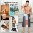 thumbnail image 7 of Owl in A Forest Men's Quick-Dry Half Towel, 60'' x 28'' Adjustable for Sauna and Swim, 7 of 7