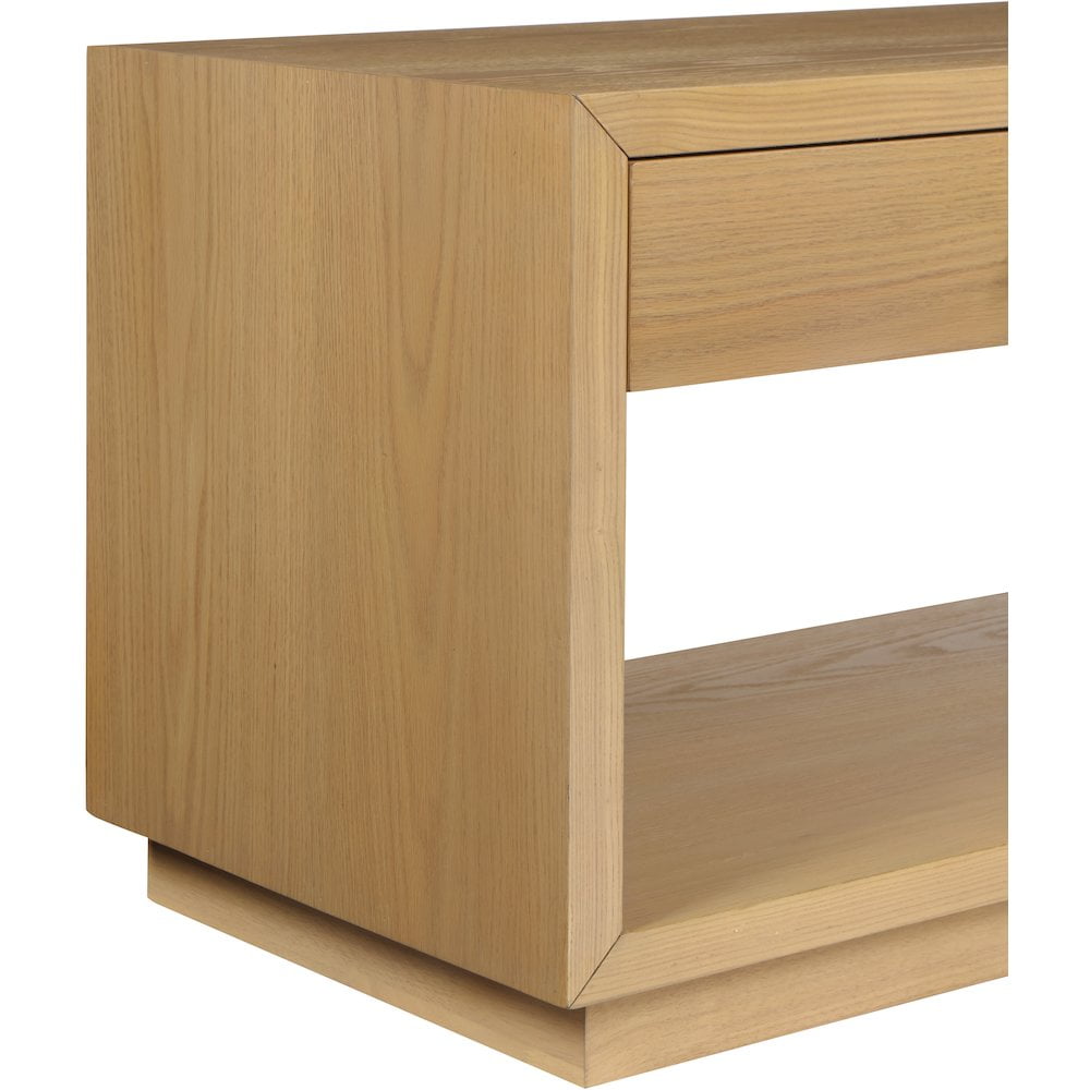 Meridian Furniture Avery Oak Wood Veneer Night Stand