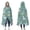 LightBlue Cartoon Dinosaurs, variant on Wearable Blanket,LightBeige Cartoon Dinosaurs Silhouettes Pattern Hooded Wearable Flannel Blanket for Adults & Teens,Winter Poncho Shawl Wrap Cape Cozy Anti-Pill,50"x60"