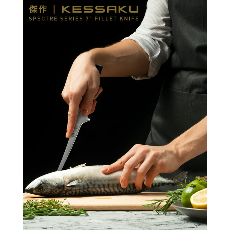 Knife 8 Chef Meat Frozen Sushi Tuna Salmon Sharp Cut Blade Razor