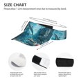 thumbnail image 2 of KLL Sport Sun Visor Hats Ball Caps Empty Top Baseball Sun Cap for Men Women-Underwater Dolphin Scene, 2 of 6