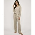 thumbnail image 6 of Real Essentials 3 Pack Women's Soft Cotton Long Sleeve Pajama Set with Pants - Lounge Sets for Women (Available In Plus), 6 of 6
