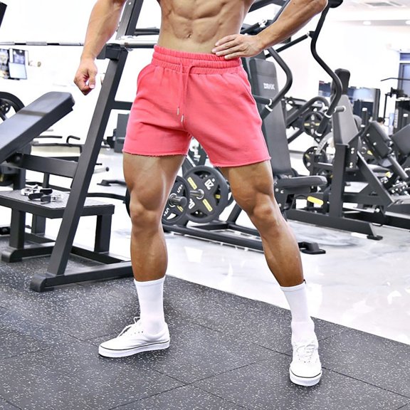 Vedolay Mens Shorts Men's Classic Fit Shorts,Pink L