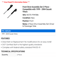 thumbnail image 2 of Front Strut Assembly Set 2 Piece - Compatible with 1999 - 2004 Suzuki Vitara 2000 2001 2002 2003, 2 of 2