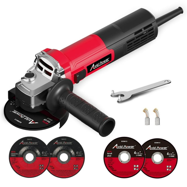Amoladora angular AVID POWER 750 W 11500 RPM 115 mm con ruedas