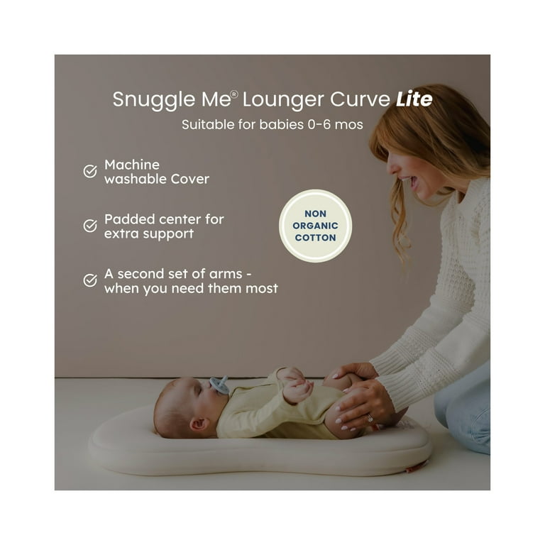 Snuggle Me® Curve Lite Baby Lounger - Sand - Walmart.com
