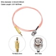 thumbnail image 2 of RG316 Coaxial Cables,BNC Male to TS Male3.5mm Low Loss RF Coaxial Cable 3FT 50 Ohm Orange 2Pcs, 2 of 5