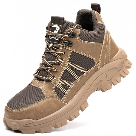

Men s Tooling Shoes Anti-smashing And Anti-piercing Fashion Mid-cut Work Shoes Safety Shoes