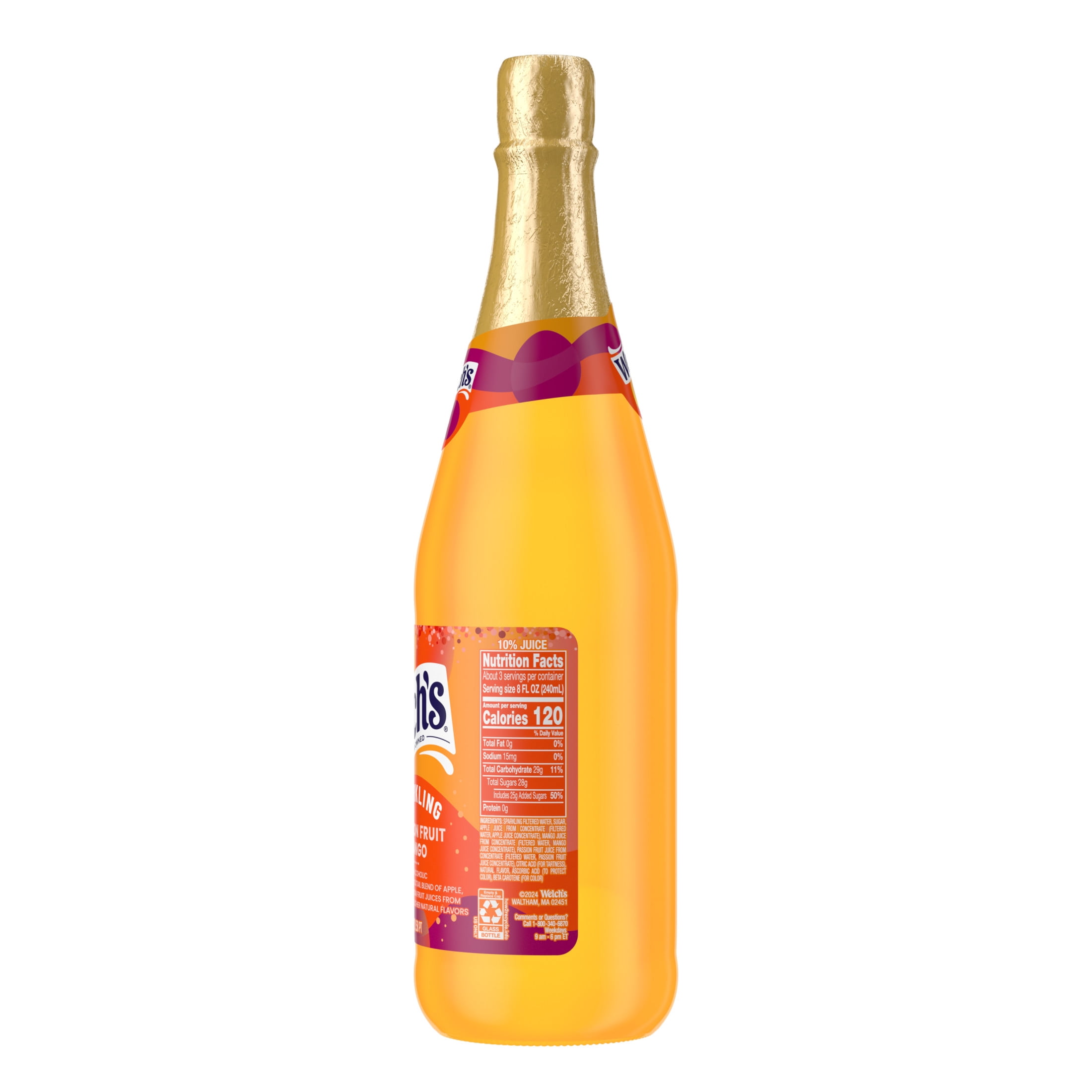 Welch's Passion Fruit Mango Cocktail, 25.4 oz Bottle