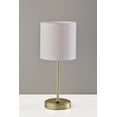 thumbnail image 2 of Mainstays Gold Metal Stick Table Lamp with USB and USB-C Ports, 19 in, 2 of 7