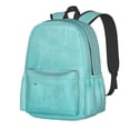 thumbnail image 1 of Saiise Blue And Turquoise Pattern Large Capacity Student Backpack Lightweight Bookbag Travel School Laptop Ergonomic 11x17in Padded Straps Multi Pocket Breathable, 1 of 8