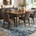 thumbnail image 5 of VUNATE 8'x10' Area Rugs for Living Room Machine Washable Rugs Abstract Vintage Distressed Indoor Rug Carpet Soft Lightweight Large Area Rug for Bedroom Dining Room Kitchen Foldable Nonslip Rug Blue, 5 of 8