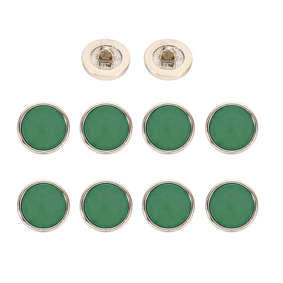 Uxcell 10Pcs Resin Vintage Button, 18mm / 0.71 Fashion Round Button Versatile Sewing Accessories for Blazer Clothes Uniform Jacket Coat DIY Garment, Forest Green