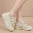 thumbnail image 6 of EKVAHL Women Knit Platform Sneakers, Lace Up Breathable Walking Shoes, Lightweight Non Slip Casual Daily Footwear, 6 of 7