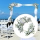 thumbnail image 5 of 2 piezas de arco de flores artificiales para boda, letrero de bienvenida, decoraciones florales, fondo rústico decorativo para recepción, decoración, 5 of 8